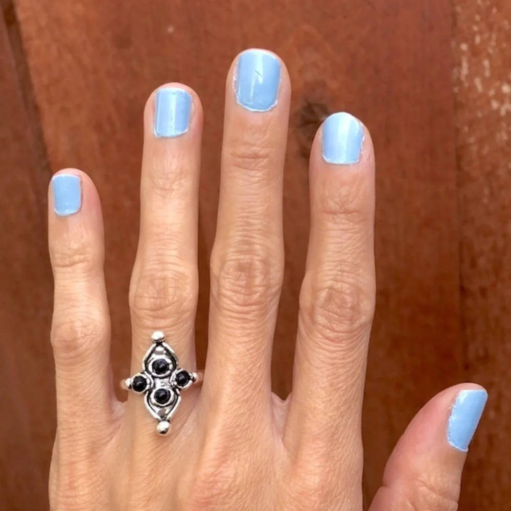 Black Boho Ring